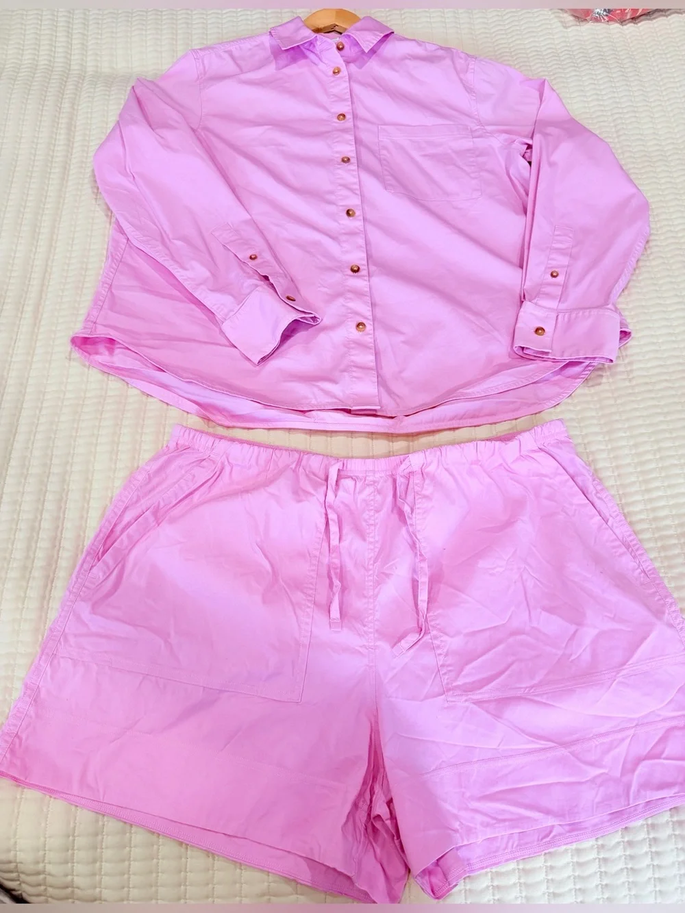 lululemon athletica Pink Women's blouse and Shorts set